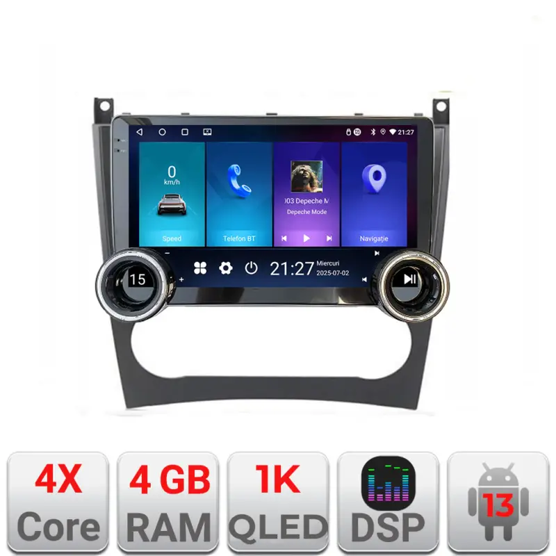 Bestseller Navigație Android Mercedes W203 CLC Edotec 10.5 inch 4GB+64GB