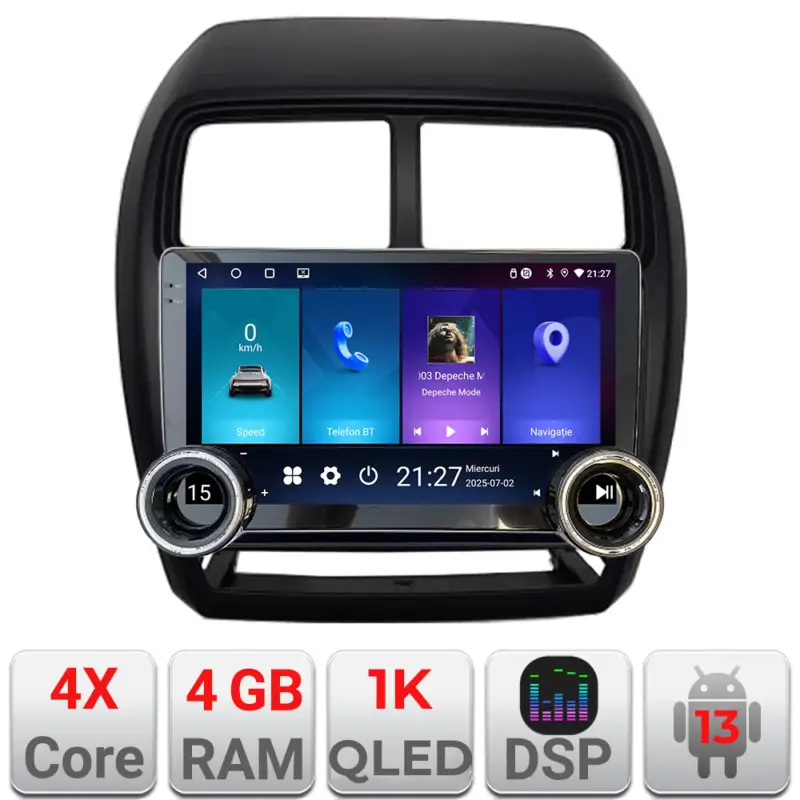 Cel mai vândut Navigație Mitsubishi ASX 2017-2021 facelift, 10.5 inch, 4GB RAM, 64GB