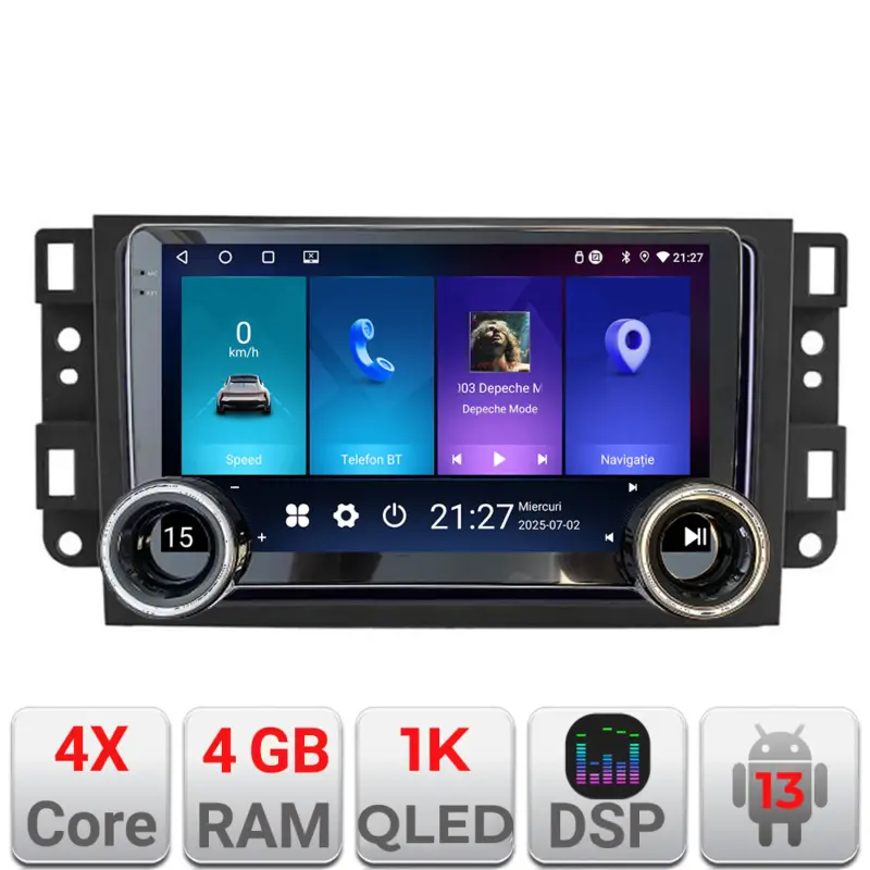 Navigatie Android Chevrolet Captiva 2008-2012, 10.5 inch, 4GB RAM, 64GB Livrare expres