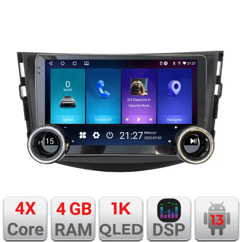 Navigatie Toyota RAV4 2006-2012 Edotec 10.5 inch Android 13, 4GB RAM, 64GB Reducere