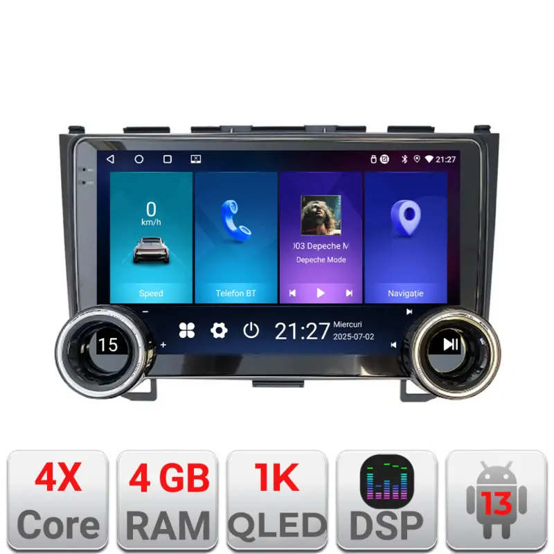 Navigatie Android Honda CR-V 2006-2012, 10.5 inch, 4GB RAM, 64GB Cumpărături sigure