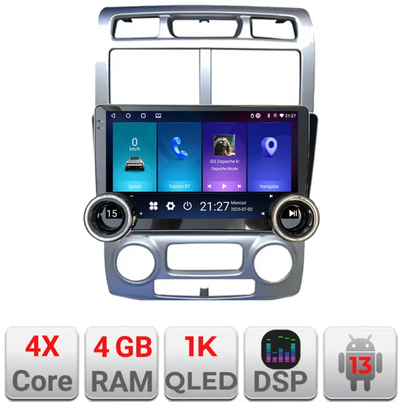 Ofertă de sezon Navigație Android Kia Sportage 2005-2007, 10.5 inch, 4GB RAM, 64GB