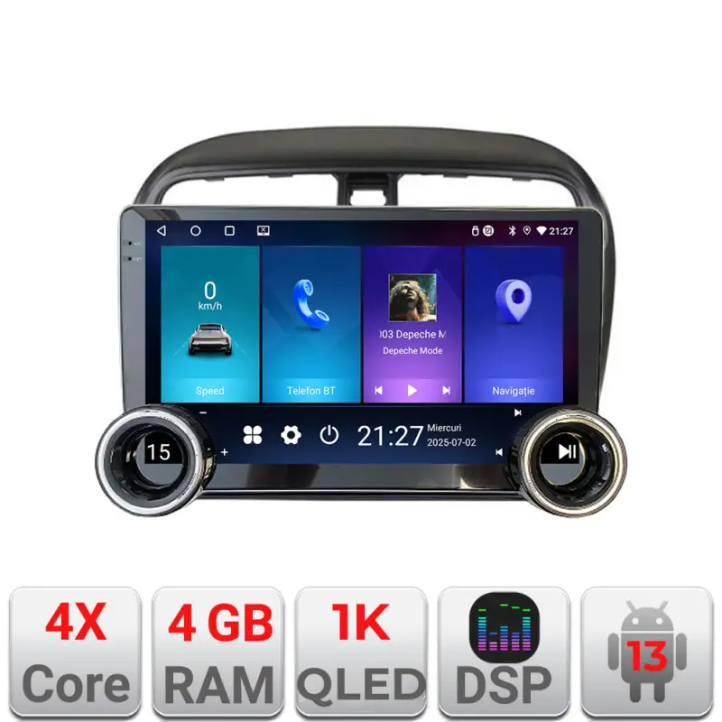 Ultima șansă Navigatie Android Mitsubishi Space Star 10.5 inch 4GB RAM 64GB GPS WiFi