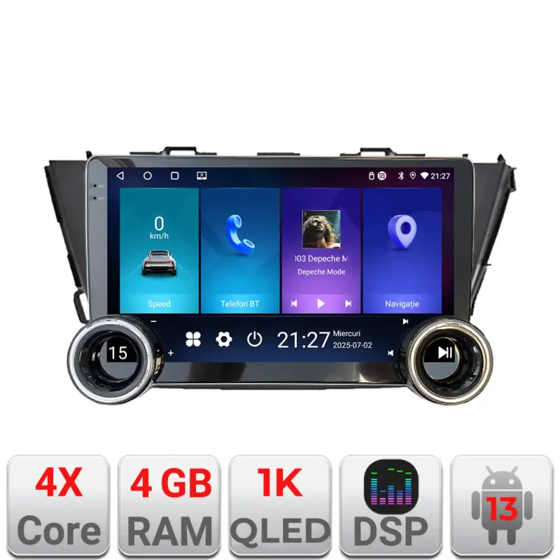 Cumpărături sigure Navigatie Toyota Prius 5 Plus 2012-2020 Edotec 10.5 inch 4GB+64GB Android