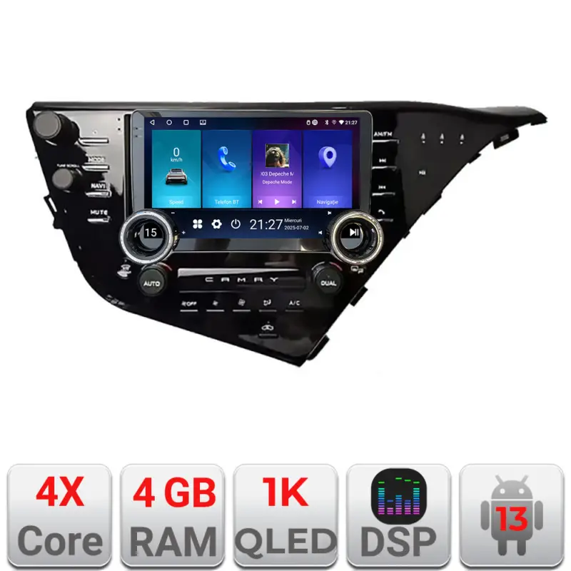 Navigatie Android Toyota Camry 2017-2021 Edotec 10.5 inch 4GB+64GB Preț promoțional