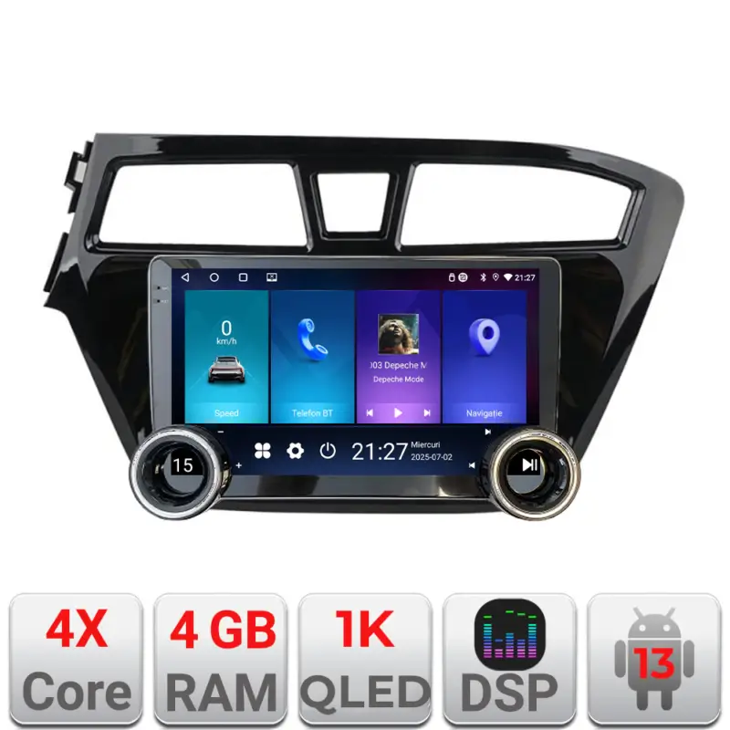 Navigatie Hyundai i20 2015-2018 Edotec 10.5 inch Android 4GB+64GB Popular