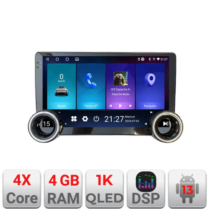 Navigație Toyota Corolla 2007-2013 Edotec 10.5 inch Android 13, 4GB+64GB Noutate