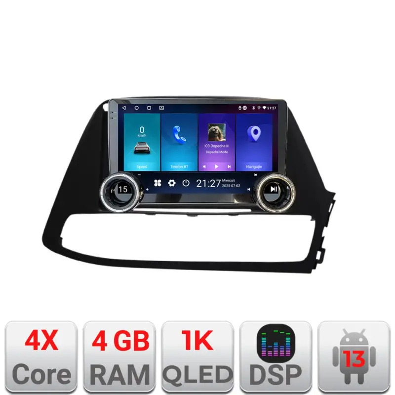 Preferatul clienților Navigatie Hyundai i20 2014-2019 Edotec 4GB RAM 64GB 10.5 inch Android