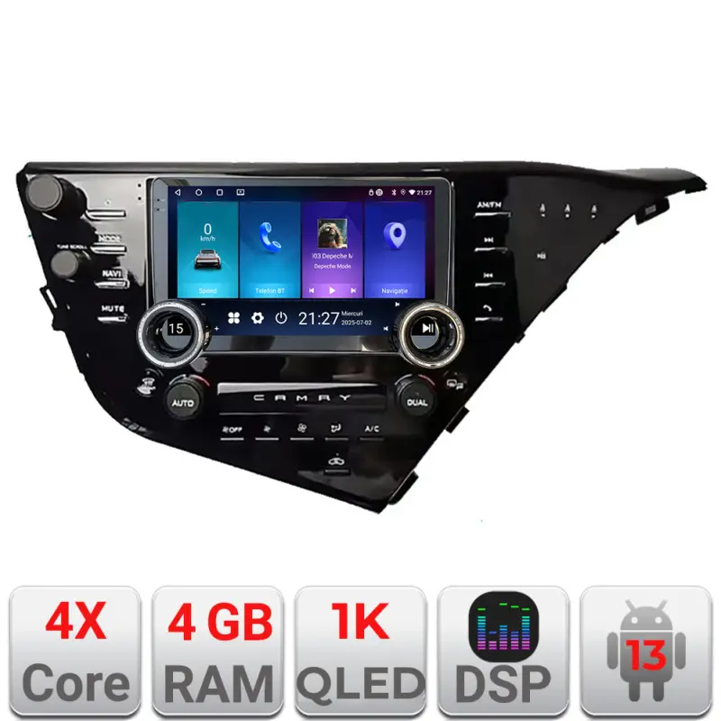 Disponibil imediat Navigatie Toyota Camry 2017-2021 Edotec 10.5 inch Android 4GB+64GB