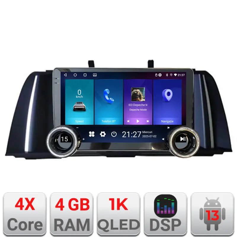Discount Navigație Android BMW Seria 5 F10 CIC 2010-2012, 10.5 inch, 4GB+32GB