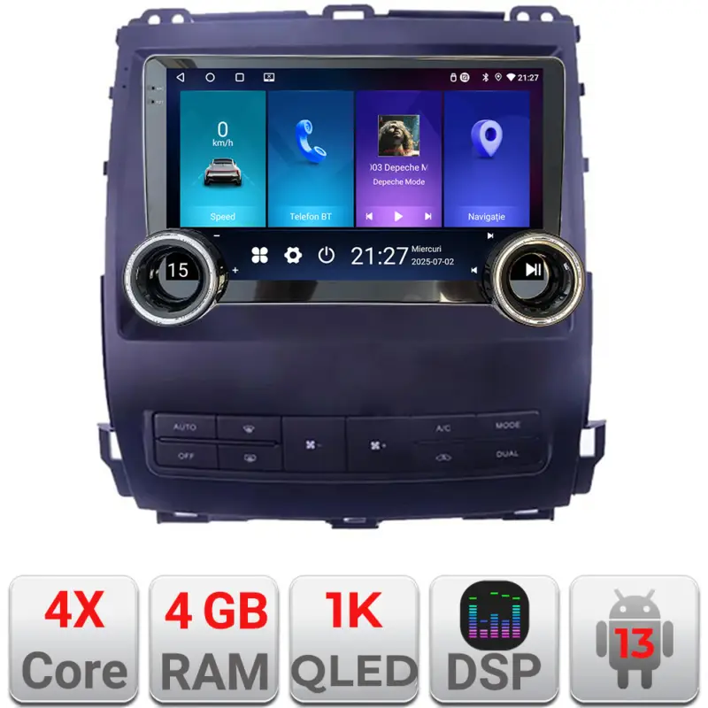 Navigatie Toyota Prado J120 2002-2009 Edotec 4GB+64GB 10.5 inch Android Nu rata