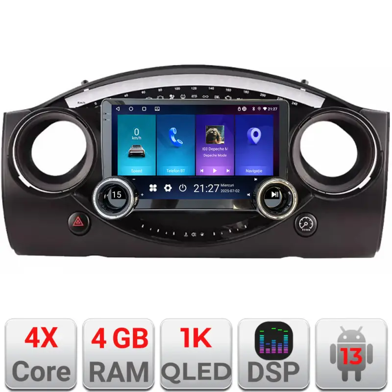 Navigatie Android Mini Cooper 2004-2006, 10.5 inch Incell 1K, 4GB+64GB Preferatul clienților