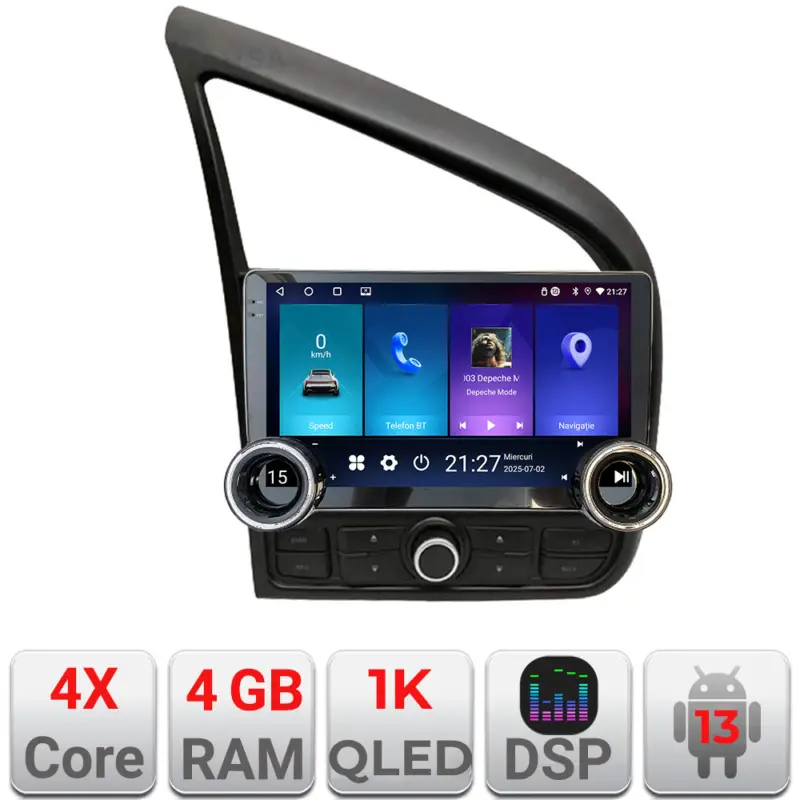 Plată securizată Navigatie Audi R8 2007-2015 Edotec 10.5 inch Android 13, 4GB+64GB