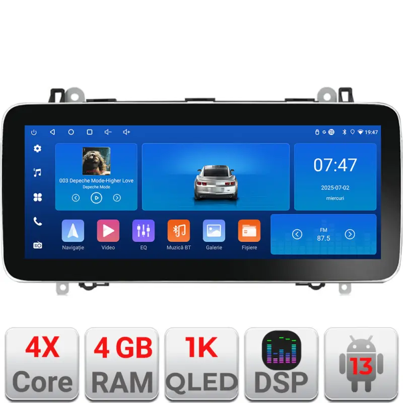 Navigație auto Mercedes VW Edotec 12.3 inch, Android 13, 4GB RAM, 64GB Cumpărături sigure