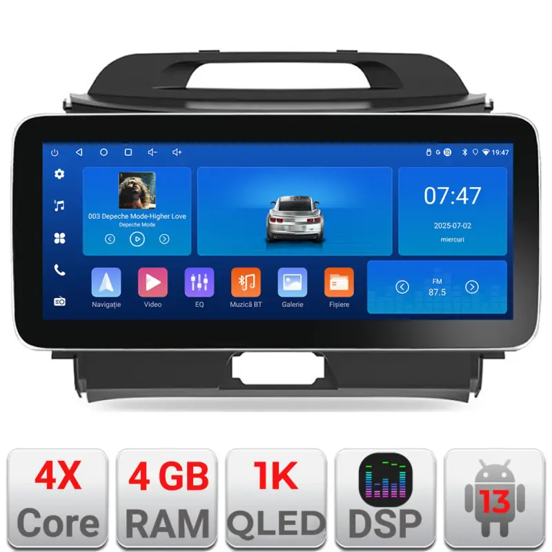 Promoție Navigatie Android Kia Sportage 2010-2016 Edotec 4GB+64GB 12.3 inch