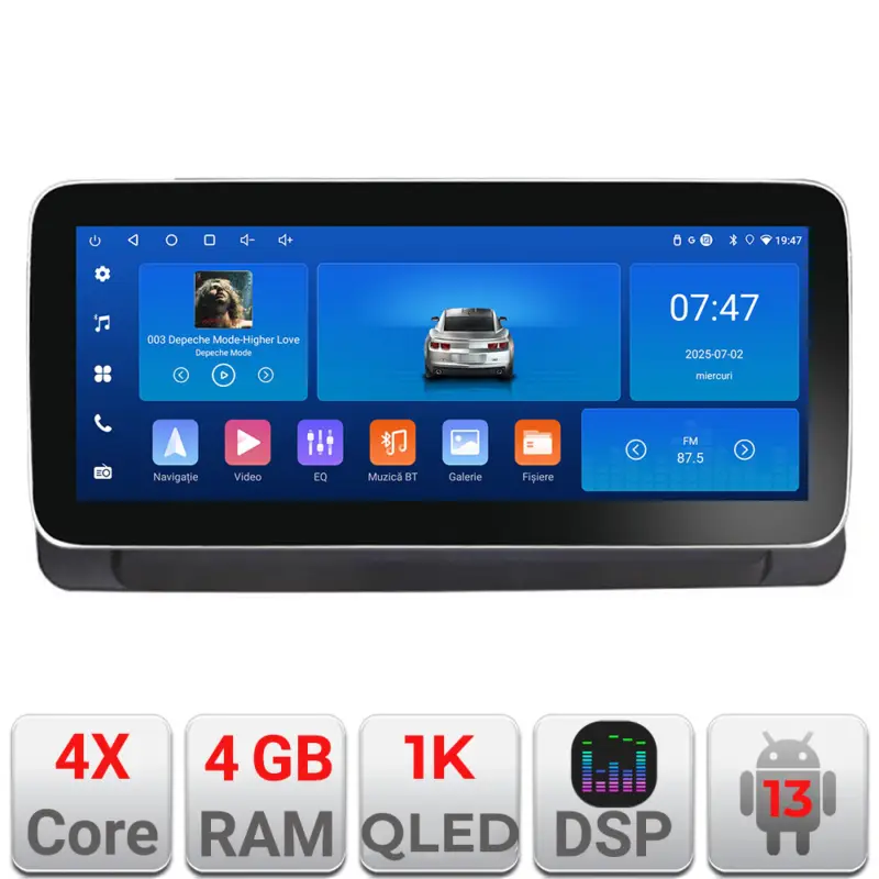Navigație BMW Seria 3 E90 12.3 inch Android 4+64GB WiFi GPS Popular