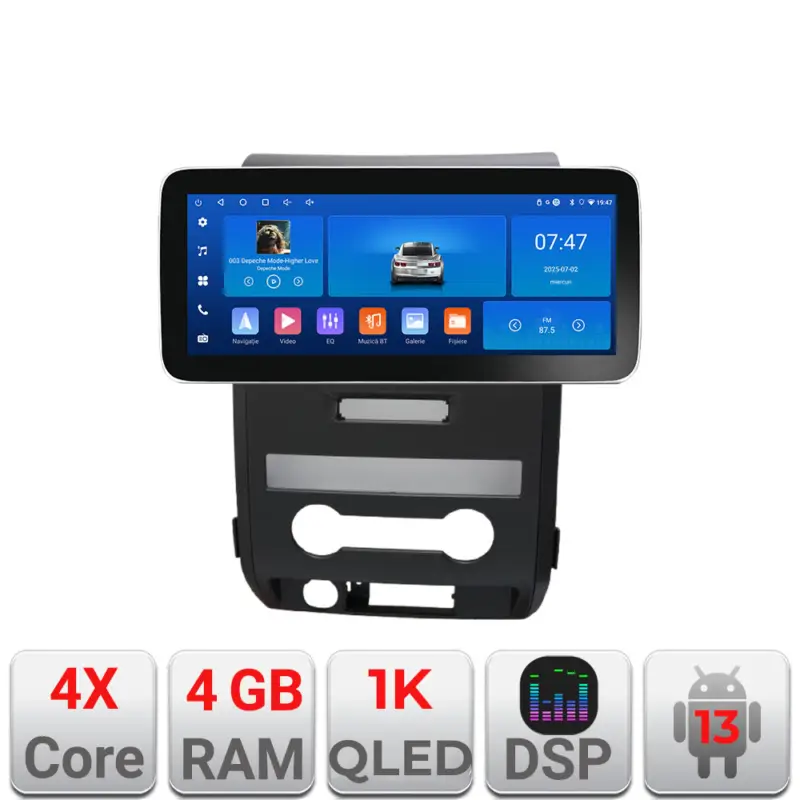Navigatie Android Ford F150 2008-2014, 12.3 inch, 4GB RAM, 64GB Mai ieftin