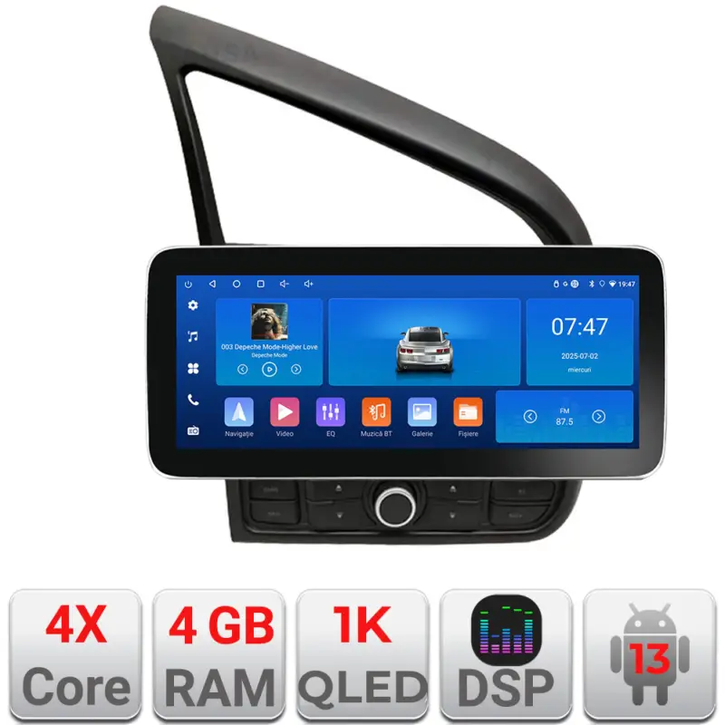 Navigație Audi R8 2006-2014 Edotec 12.3 inch Android 13, 4GB+64GB Lichidare de stoc