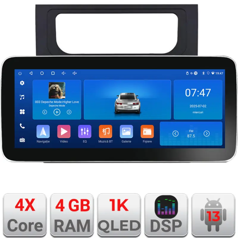 Navigatie Android VW Touran 2010-2016, 12.3 inch, 4GB RAM, 64GB Cel mai bun preț
