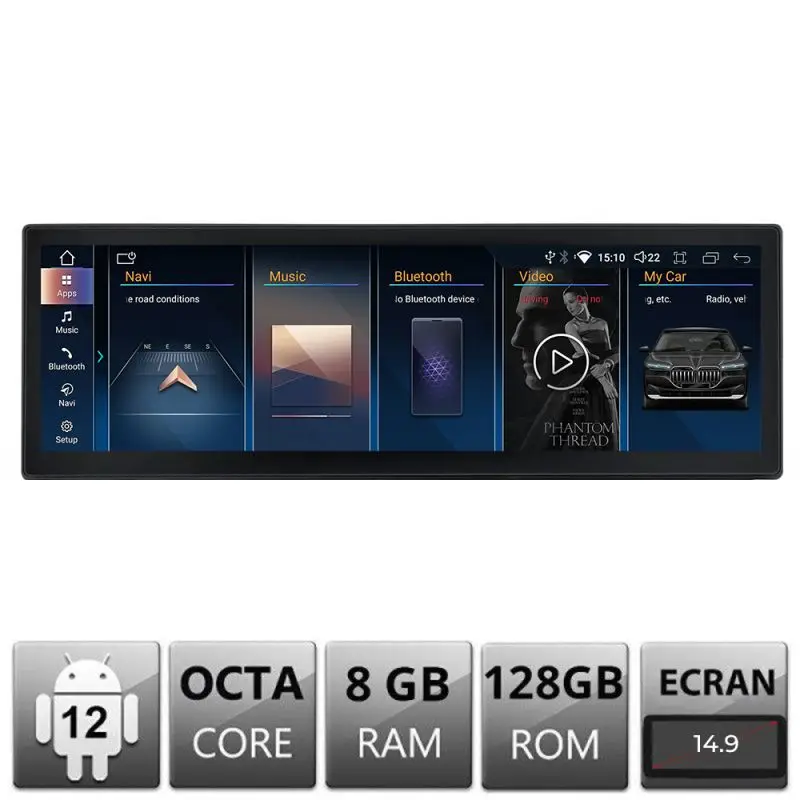 Cel mai bun preț Navigație Android BMW Seria 6 E63 CIC 2006-2012, ecran 14.9 inch, 8GB RAM
