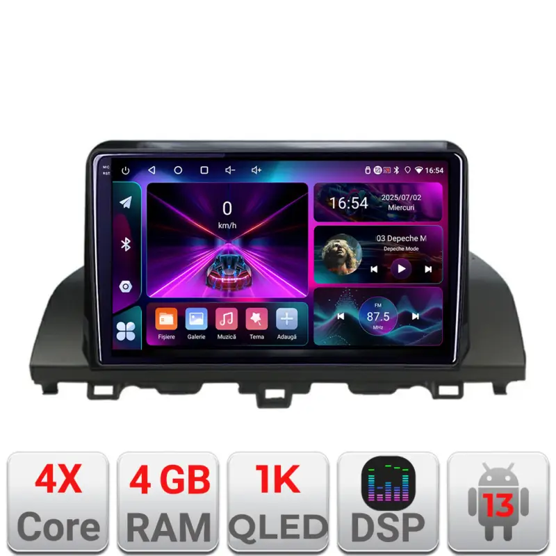 Navigatie Android Honda Accord 2019-2022, QLED 1K, 4GB RAM + 64GB Livrare expres