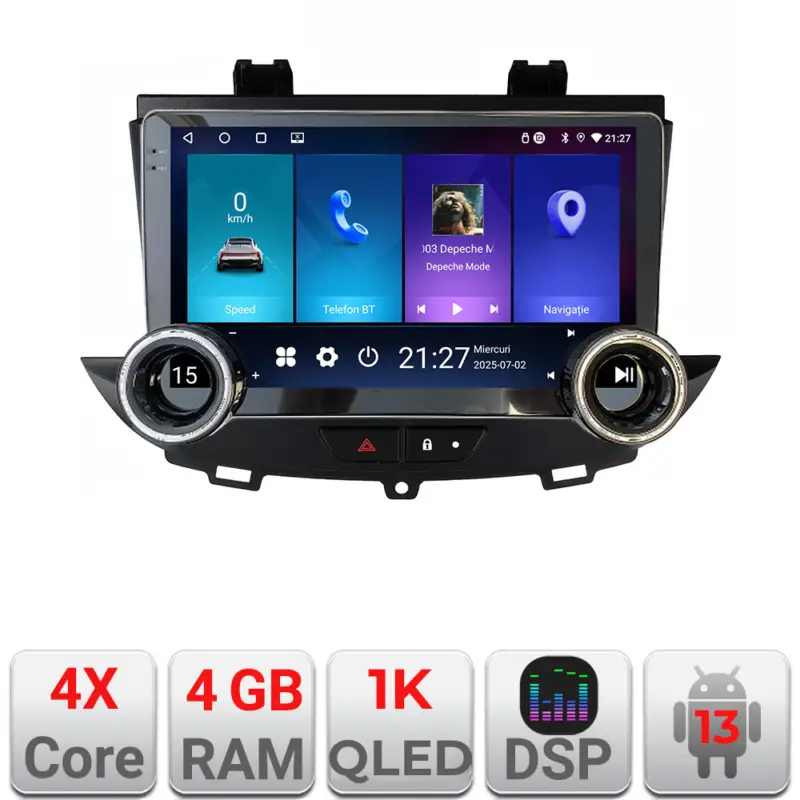 Navigatie Android Opel Grandland X / Crossland X 2016-2020 QLED 4+64 GB Preț redus