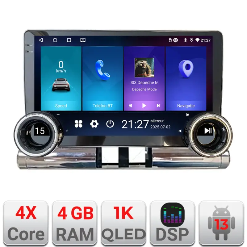 Preț mic Navigație Android Citroen C3 2017-2024, 4GB+64GB, QLED 1K