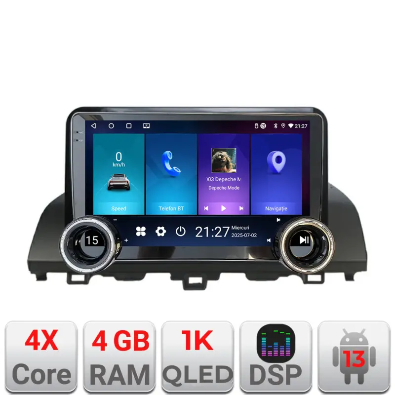 Navigație Honda Accord 2019-2022 Android 4+64, ecran QLED 1K Discount
