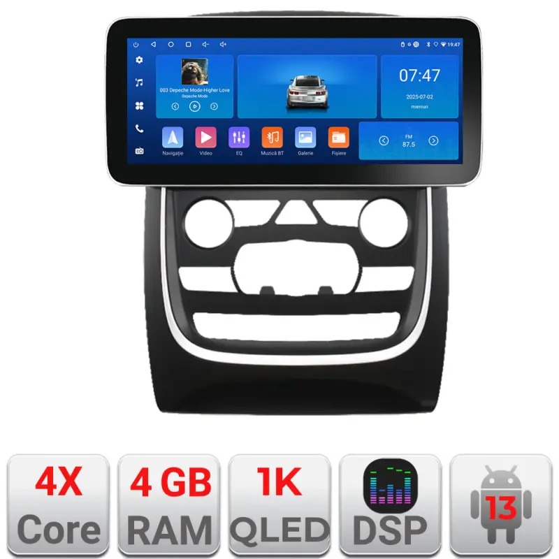Reducere Navigație Android Dodge Durango 2014-2020, 12.3 inch QLED, 4GB+64GB