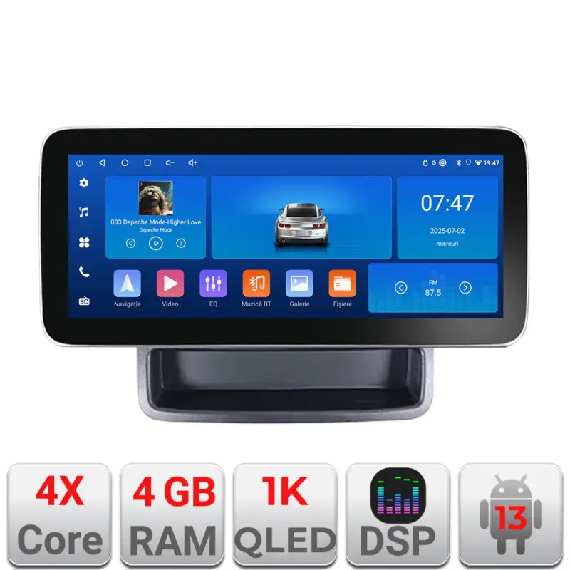 Reducere extra Navigatie Android Renault Trafic 2009-2014, ecran QLED 12.3 inch, 4GB+64GB