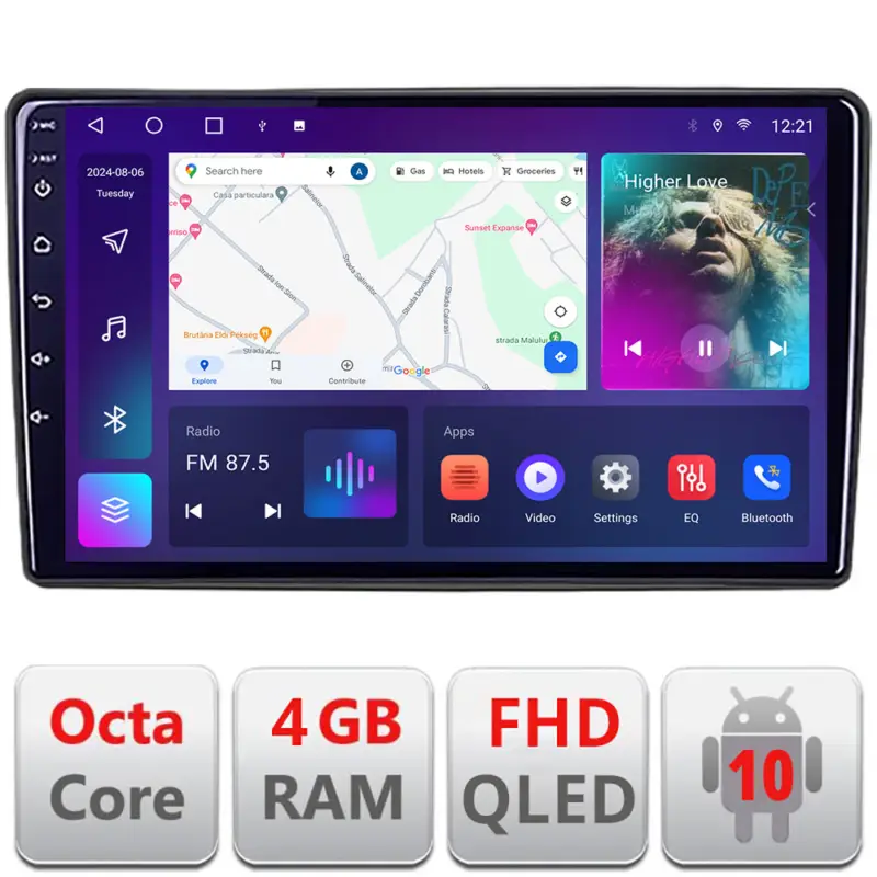 Navigatie Android QLED pentru Alfa Romeo 159 2005-2011, 4GB RAM, 64GB Chilipir