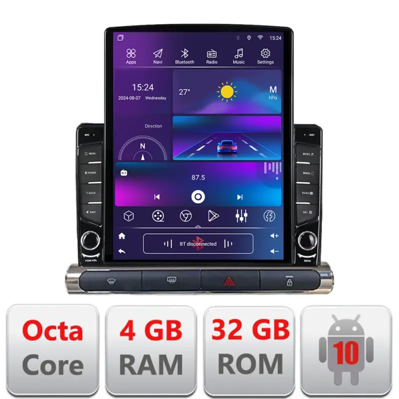 Ofertă de sezon Navigatie Android Citroen C3 2017-2024, ecran vertical 9.7 inch, 4GB+32GB