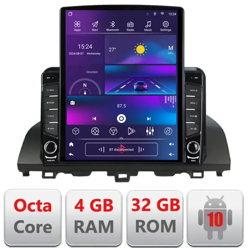 Disponibil imediat Navigatie dedicata Honda Accord 2019-2022, Android, ecran vertical 9.7 inch, 4GB+32GB