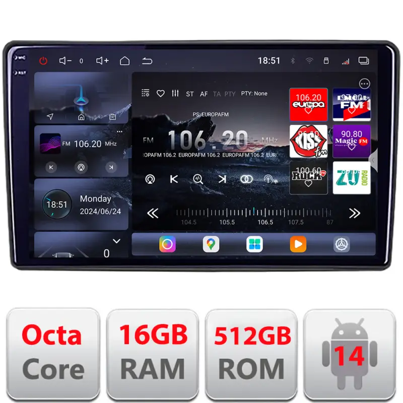 Reducere specială Navigatie Alfa Romeo 159 2005-2011 2K QLED 16GB RAM 512GB 4G CarPlay