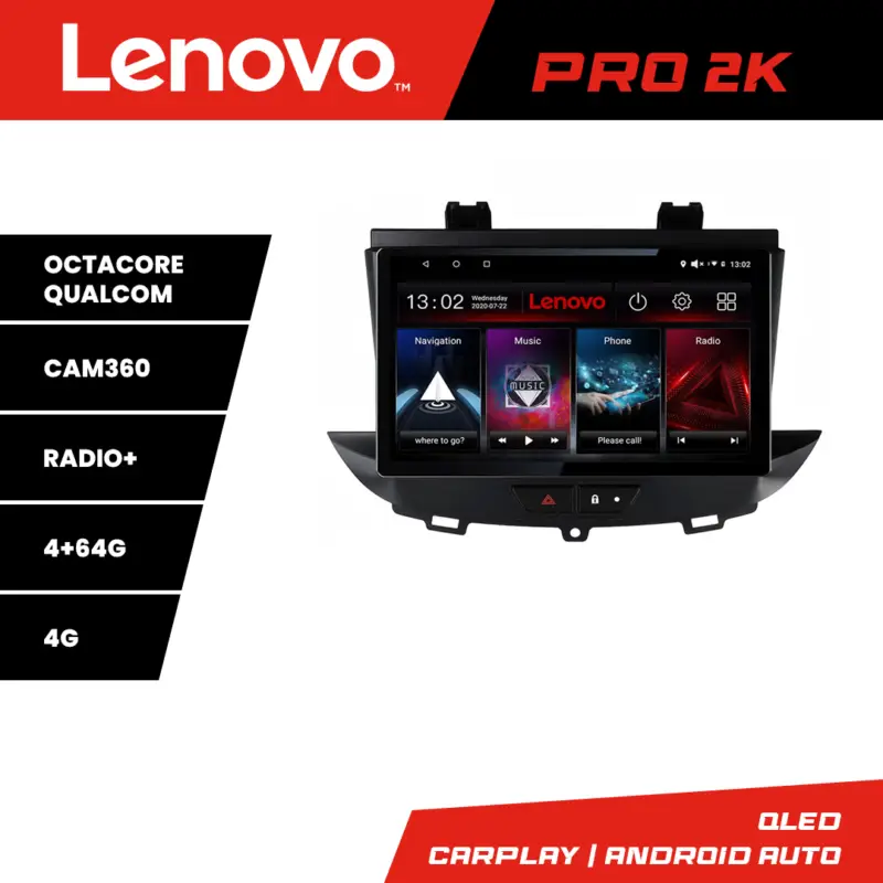 Doar azi Navigatie Opel Grandland X si Crossland X 2016-2020 2K QLED 4+64GB