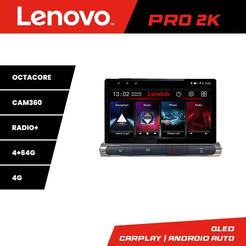 Retur ușor Navigatie Citroen C3 2017-2024 Lenovo QLED 2K, 4GB+64GB, CarPlay