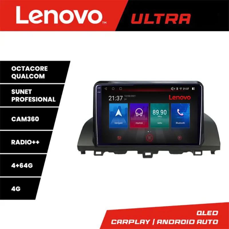 Ofertă de sezon Navigație Android Honda Accord 2019-2022 QLED 4G 4+64GB CarPlay