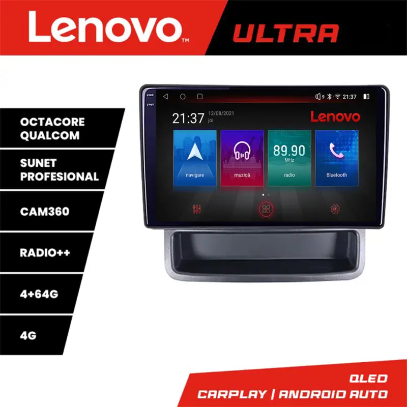 Navigație Renault Trafic 2009-2014 QLED 4G, 4+64GB, CarPlay Reducere