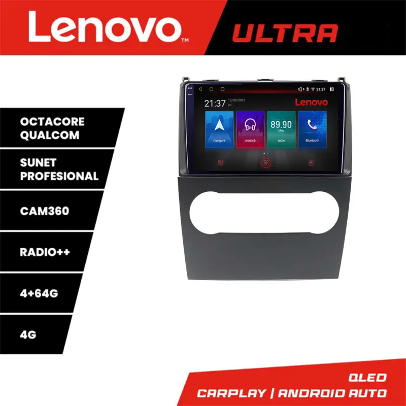 Navigatie Mercedes Clasa A W169 2004-2012 QLED 4+64GB 4G CarPlay Ofertă limitată