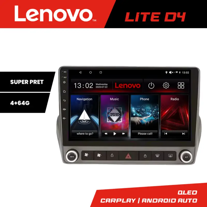 Navigație dedicată Chevrolet Camaro 2008-2015 QLED 4+64GB CarPlay Android Auto Ofertă limitată
