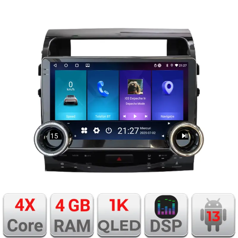 Preț promoțional Navigație Toyota Land Cruiser V8 L200 2009-2020 Edotec 10.5 inch 4+64 GB