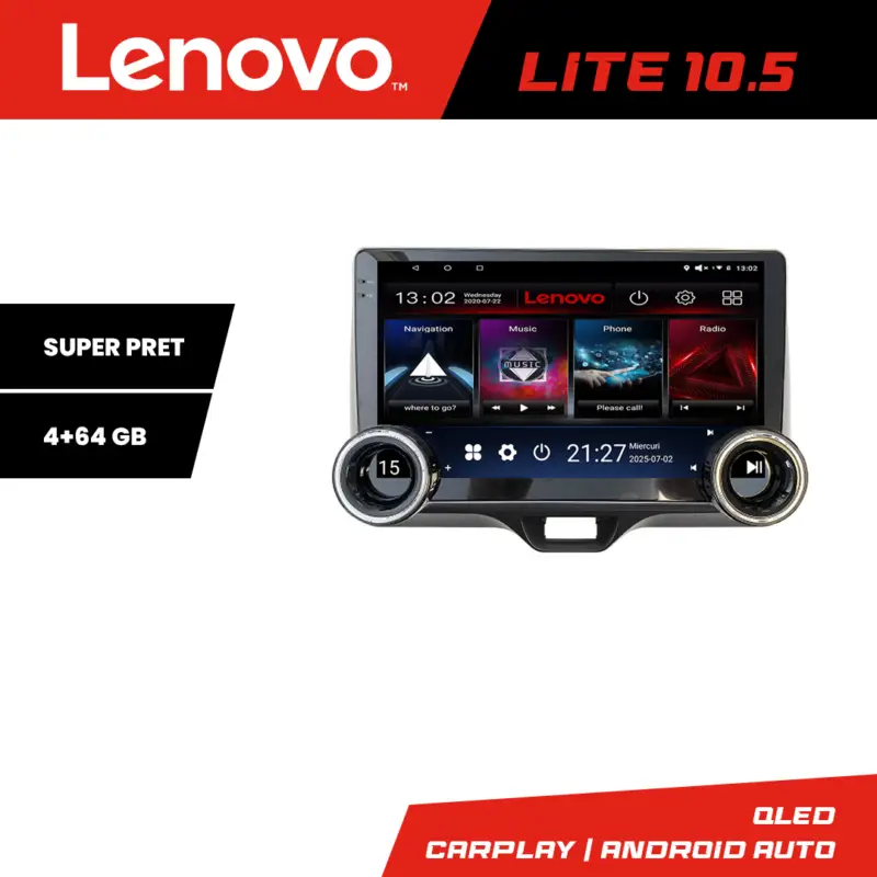 Ofertă Navigație Toyota Yaris 2020+ Lenovo 10.5 inch 4GB+64GB Android GPS
