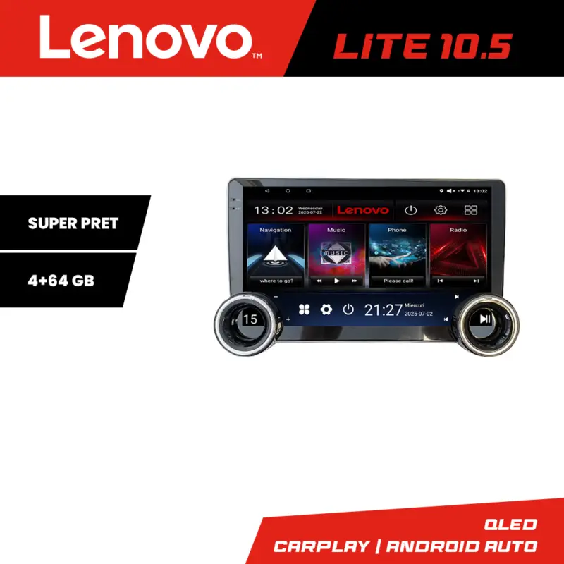 Navigatie Suzuki Splash Opel Agila 2008-2014 Lenovo 10.5 inch 4GB+64GB Cumpărături sigure