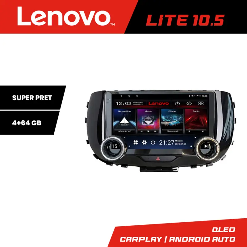 Doar azi Navigatie dedicata Kia Soul 2020+ Lenovo 10.5 inch, 4GB RAM, 64GB, Android