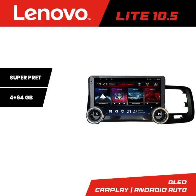 Reducere extra Navigatie Volvo S60/V60 2014-2018 Android 10.5 inch 4+64GB Lenovo