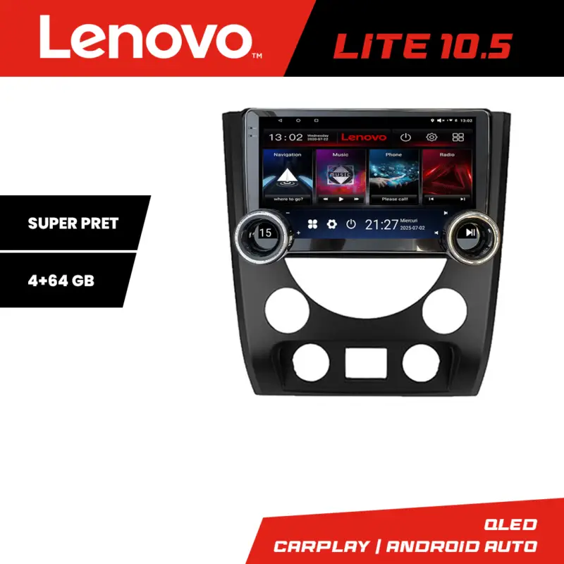 Plată sigură Navigatie Android SsangYong Rexton 2013-2016 Lenovo 10.5 inch 4+64GB