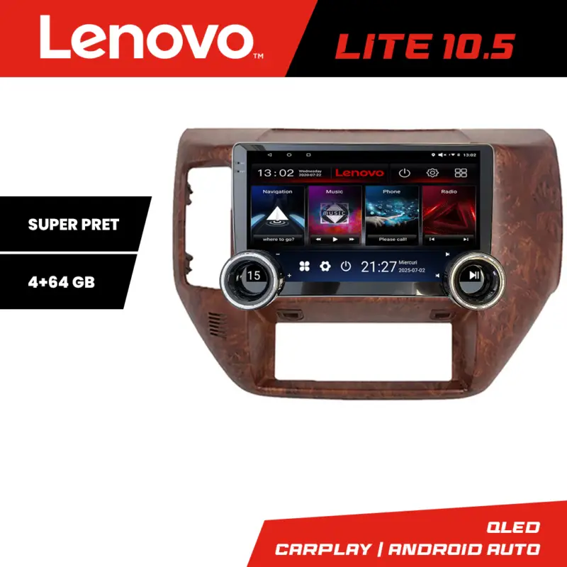 Navigatie dedicata Nissan Patrol 2005-2011 Lenovo 10.5 inch 4+64GB Android Cel mai vândut