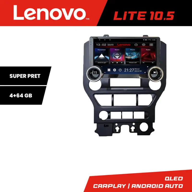 Navigație Ford Mustang 2015-2020 Lenovo 10.5 inch 4+64 GB Android Ofertă