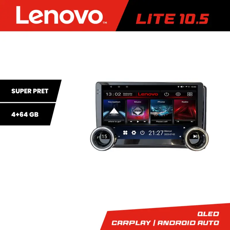 Navigație VW Multivan 2003-2015 Lenovo 10.5 inch 4+64GB Android Livrare expres