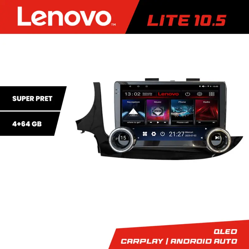 Popular Navigatie Opel Mokka 2016+ Lenovo Lite 10.5, 4GB RAM, 64GB, Android